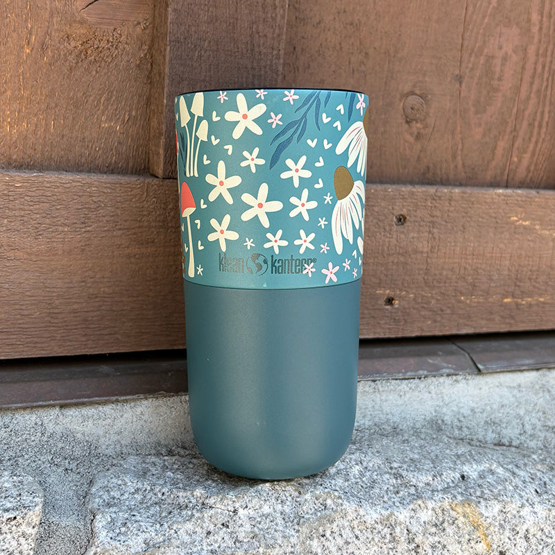 Klean Kanteen tumbler at a campsite